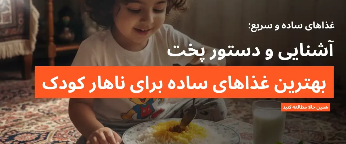 معرفی انواع غذای ساده برای ناهار کودک